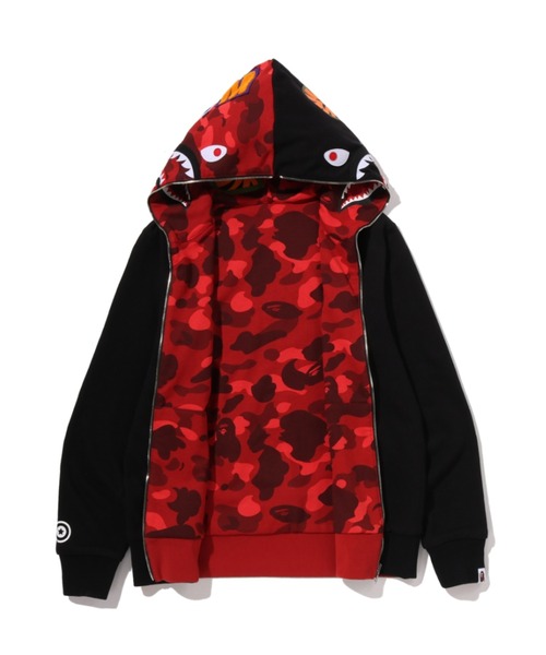 A BATHING APE(アベイシングエイプ)の「COLOR CAMO REVERSIBLE SHARK FULL ZIP HOODIE(パーカー・メンズ・ネイビー/パープル/ブラック/レッド・LARGE/MEDIUM/SMALL/XX-LARGE/X-LARGE)」の16枚目の写真