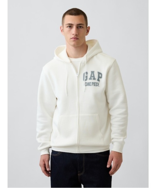GAP(ギャップ)の「ONE PIECE ヴィンテージソフト ジップアップパーカー(パーカー・メンズ・ブラック/オフホワイト・S/XL/M/L/XS)」の3枚目の写真
