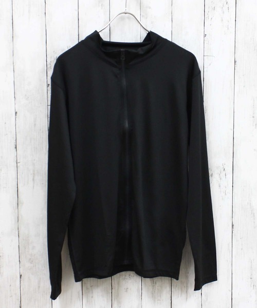 ZI-ON（ジーオン）の「長袖ZIPラッシュガード フード メンズ（Tシャツ/カットソー・メンズ・イエロー系その他/ブルー系その他/ネイビー/ブラック/チャコールグレー/オフホワイト/イエロー/ホワイト系その他/ブラック系その他/グレー系その他・M/XL/L）」の13枚目の写真