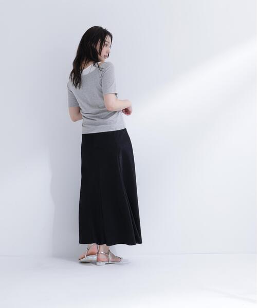 NATURAL BEAUTY BASIC（ナチュラルビューティーベーシック）の「レイヤードライクカットソー（Tシャツ/カットソー・レディース・ブルー/グレー/チャコールグレー・ﾌﾘ-）」の16枚目の写真