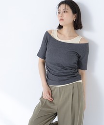 NATURAL BEAUTY BASIC | レイヤードライクカットソー(Tシャツ/カットソー)