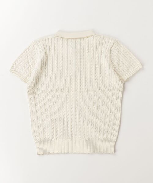 POLO RALPH LAUREN CHILDRENSWEAR(ポロ ラルフ ローレン チルドレンズウェア)の「ミニケーブル コットン ポロ セーター(ニット/セーター・キッズ・ナチュラル・L/M/S/XL)」の2枚目の写真