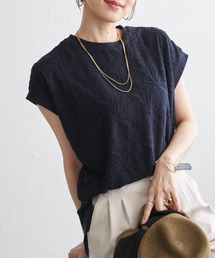 ikka（イッカ）の「【プチプラ1990円（税抜）】冷感フロントレース切り替えプルオーバー【接触冷感／親子コーデ】（Tシャツ/カットソー）」
