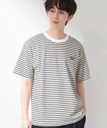 THE SHOP TK  | COOLボーダー 半袖Tシャツ 接触冷感／洗濯機OK(Tシャツ/カットソー)