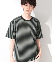 COOLボーダー 半袖Tシャツ 接触冷感/洗濯機OK
