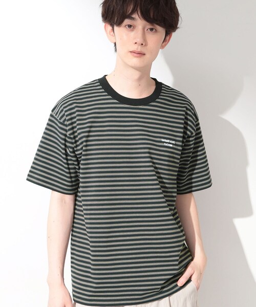 COOLボーダー 半袖Tシャツ 接触冷感／洗濯機OK（Tシャツ/カットソー