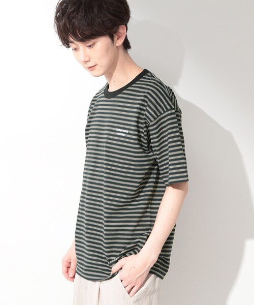 THE SHOP TK (ザ ショップ ティーケー )の「COOLボーダー 半袖Tシャツ 接触冷感/洗濯機OK(Tシャツ/カットソー・メンズ・ホワイト系5/ブラック系2・04/03/02)」の11枚目の写真