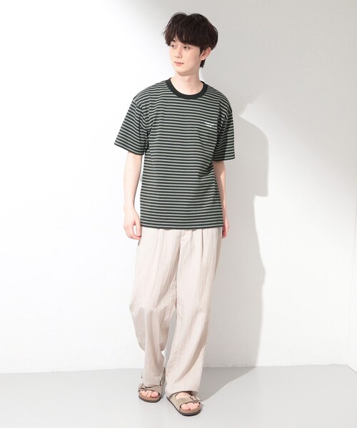THE SHOP TK (ザ ショップ ティーケー )の「COOLボーダー 半袖Tシャツ 接触冷感/洗濯機OK(Tシャツ/カットソー・メンズ・ホワイト系5/ブラック系2・04/03/02)」の10枚目の写真