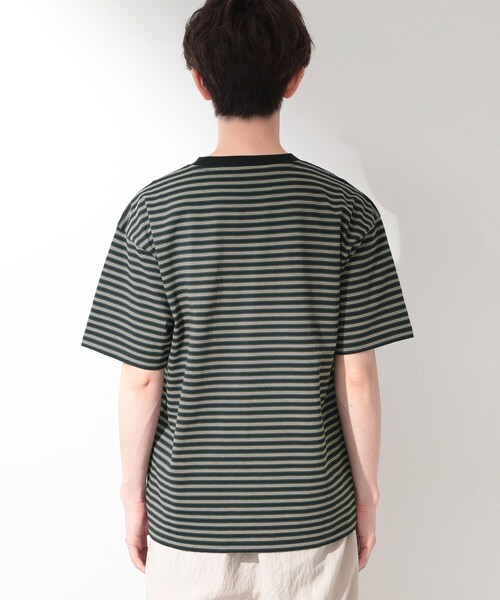 COOLボーダー 半袖Tシャツ 接触冷感／洗濯機OK（Tシャツ/カットソー