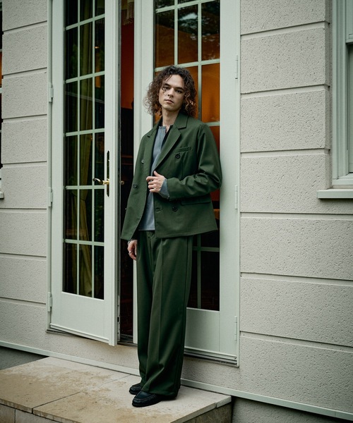 CASPER JOHN(キャスパージョン)の「Wool tailored jacket/ウールテーラードジャケット(テーラードジャケット・メンズ・グリーン/ネイビー/ブラック/ダークブラウン/チャコールグレー・LARGE/X-SMALL/SMALL/MEDIUM)」の15枚目の写真