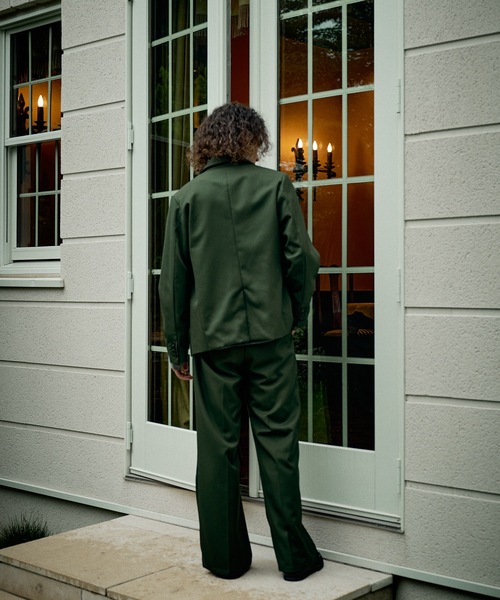 CASPER JOHN(キャスパージョン)の「Wool tailored jacket/ウールテーラードジャケット(テーラードジャケット・メンズ・グリーン/ネイビー/ブラック/ダークブラウン/チャコールグレー・LARGE/X-SMALL/SMALL/MEDIUM)」の16枚目の写真