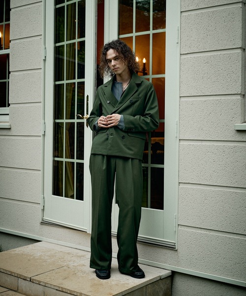 CASPER JOHN(キャスパージョン)の「Wool tailored jacket/ウールテーラードジャケット(テーラードジャケット・メンズ・グリーン/ネイビー/ブラック/ダークブラウン/チャコールグレー・LARGE/X-SMALL/SMALL/MEDIUM)」の17枚目の写真