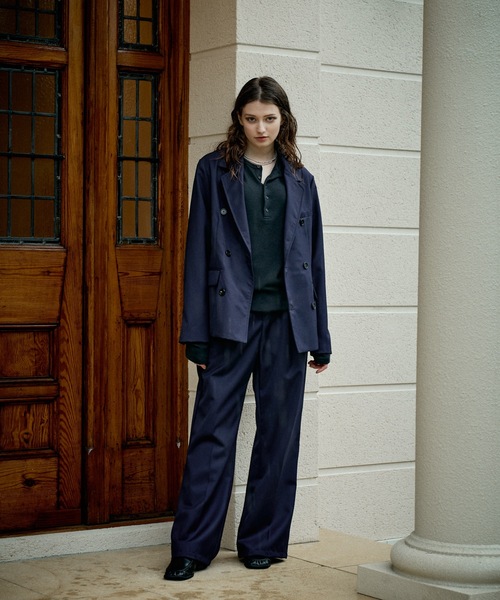 CASPER JOHN(キャスパージョン)の「Wool tailored jacket/ウールテーラードジャケット(テーラードジャケット・メンズ・グリーン/ネイビー/ブラック/ダークブラウン/チャコールグレー・LARGE/X-SMALL/SMALL/MEDIUM)」の21枚目の写真