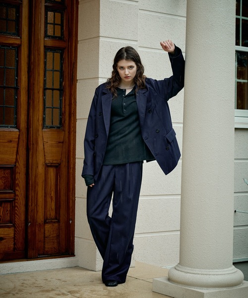 CASPER JOHN(キャスパージョン)の「Wool tailored jacket/ウールテーラードジャケット(テーラードジャケット・メンズ・グリーン/ネイビー/ブラック/ダークブラウン/チャコールグレー・LARGE/X-SMALL/SMALL/MEDIUM)」の22枚目の写真