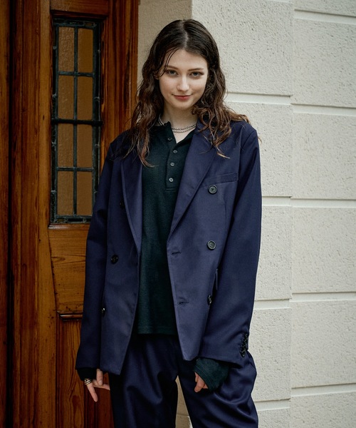 CASPER JOHN(キャスパージョン)の「Wool tailored jacket/ウールテーラードジャケット(テーラードジャケット・メンズ・グリーン/ネイビー/ブラック/ダークブラウン/チャコールグレー・LARGE/X-SMALL/SMALL/MEDIUM)」の20枚目の写真