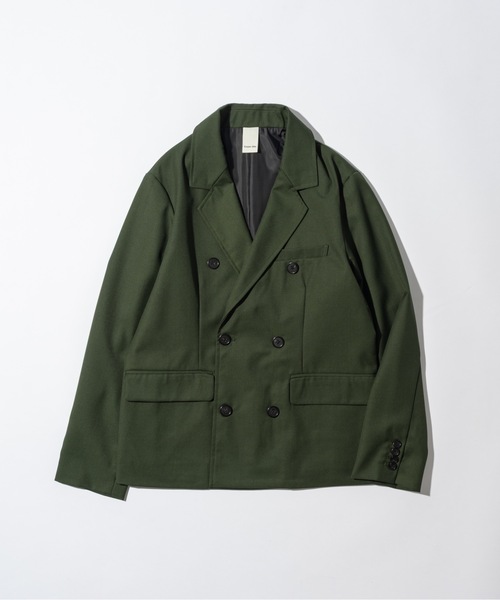 CASPER JOHN(キャスパージョン)の「Wool tailored jacket/ウールテーラードジャケット(テーラードジャケット・メンズ・グリーン/ネイビー/ブラック/ダークブラウン/チャコールグレー・LARGE/X-SMALL/SMALL/MEDIUM)」の12枚目の写真