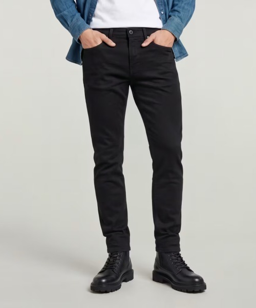 G-STAR(ジースター)の「Streem Slim Tapered Neo Raw Jeans/スリムテーパードジーンズ/ワンウォッシュ(デニムパンツ・メンズ・ブラック系その他・36/30)」の1枚目の写真