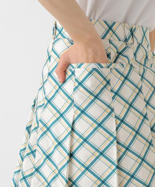 Jack Bunny!!(ジャックバニー)の「【Jack Bunny!!】バイアスチェック吸水速乾プリーツスカート(スカート・レディース・グリーン/ホワイト・MEDIUM/LARGE)」の11枚目の写真