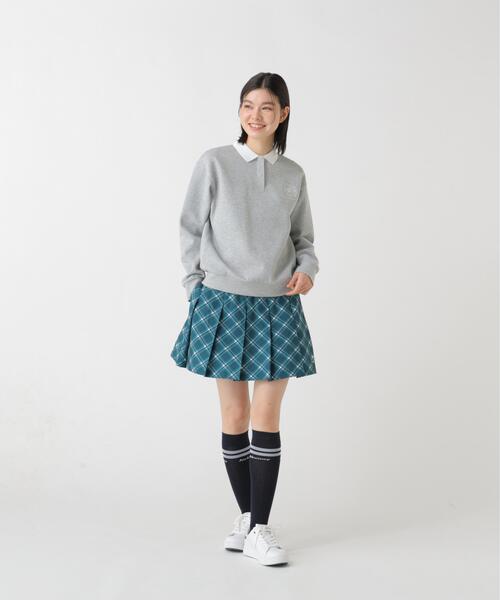 Jack Bunny!!(ジャックバニー)の「【Jack Bunny!!】バイアスチェック吸水速乾プリーツスカート(スカート・レディース・グリーン/ホワイト・MEDIUM/LARGE)」の15枚目の写真