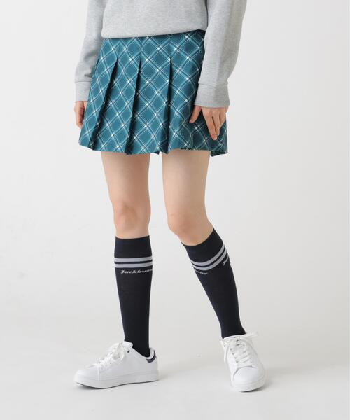Jack Bunny!!(ジャックバニー)の「【Jack Bunny!!】バイアスチェック吸水速乾プリーツスカート(スカート・レディース・グリーン/ホワイト・MEDIUM/LARGE)」の16枚目の写真