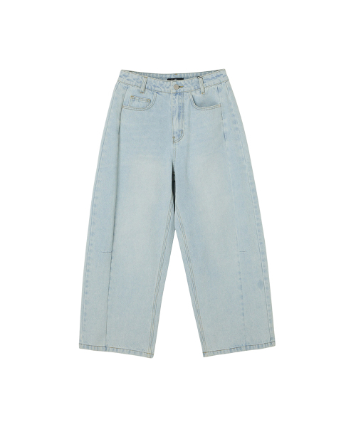 LAP（ラップ）の「切り替えカーブドクロップデニムパンツ AS2DP563（デニムパンツ・レディース・インディゴブルー/ライトインディゴブルー・SMALL/MEDIUM）」の6枚目の写真