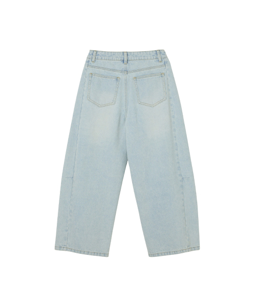 LAP（ラップ）の「切り替えカーブドクロップデニムパンツ AS2DP563（デニムパンツ・レディース・インディゴブルー/ライトインディゴブルー・SMALL/MEDIUM）」の7枚目の写真