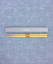 COMMON WARE（コモンウェアー）の「EC:LAURIER CHOPSTICKS SET ローリエお箸箱セット　木製箸180mm（お弁当箱）」