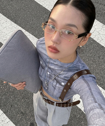 2CUBE（トゥキューブ）の「2602 (Gold-eyewear)（メガネ）」