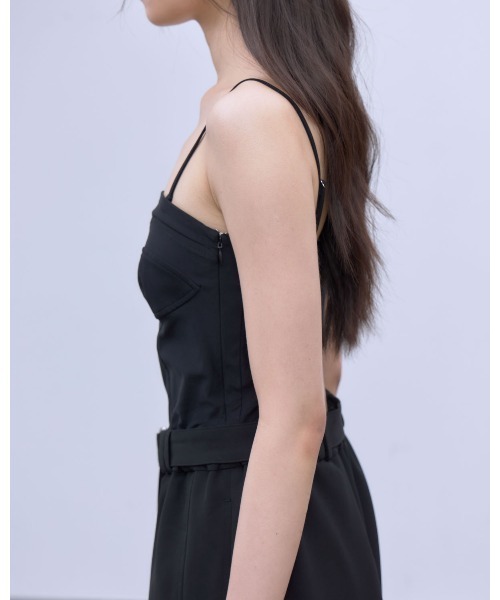 THINGS THAT MATTER(シングス ザット マター)の「BUSTIER DESIGN OVERALLS / ビスチェ デザイン オーバーオール(サロペット/オーバーオール・レディース・ブラック・FREE)」の15枚目の写真