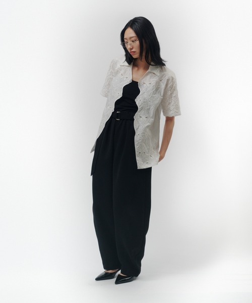 THINGS THAT MATTER(シングス ザット マター)の「BUSTIER DESIGN OVERALLS / ビスチェ デザイン オーバーオール(サロペット/オーバーオール・レディース・ブラック・FREE)」の7枚目の写真