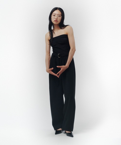 THINGS THAT MATTER(シングス ザット マター)の「BUSTIER DESIGN OVERALLS / ビスチェ デザイン オーバーオール(サロペット/オーバーオール・レディース・ブラック・FREE)」の10枚目の写真