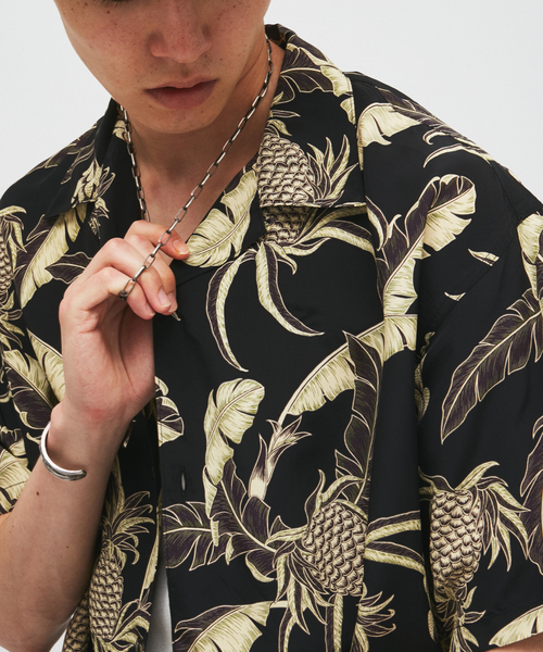 JOURNAL STANDARD(ジャーナルスタンダード)の「ヴィンテージ アロハ オープンカラー シャツ(シャツ/ブラウス・メンズ・ブラック/カーキ/パープル・MEDIUM/LARGE)」の8枚目の写真