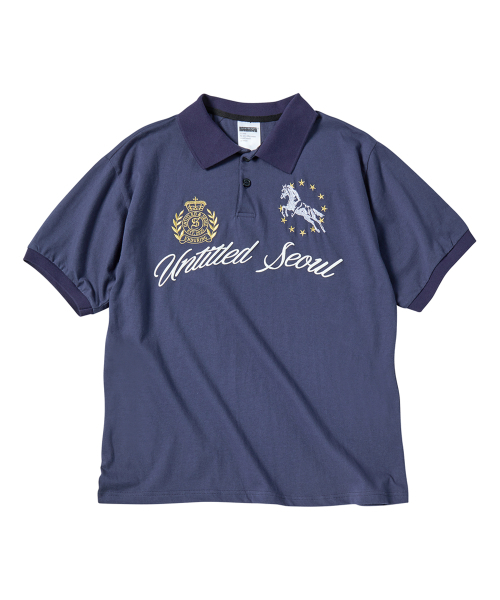 UNTITLED SEOUL(アンタイトル ソウル)の「アンタイトルクレストポロクロップ半袖ネイビー(Tシャツ/カットソー・レディース・その他・MEDIUM/LARGE/SMALL)」の4枚目の写真