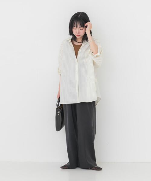 URBAN RESEARCH(アーバンリサーチ)の「キュプラストレッチイージーパンツ(その他パンツ・レディース・ブラック/カーキ・38/36)」の15枚目の写真