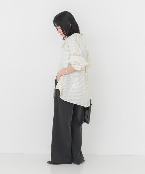 URBAN RESEARCH(アーバンリサーチ)の「キュプラストレッチイージーパンツ(その他パンツ・レディース・ブラック/カーキ・38/36)」の16枚目の写真