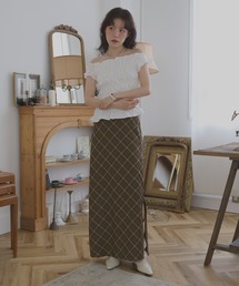ストレートチェックスカート