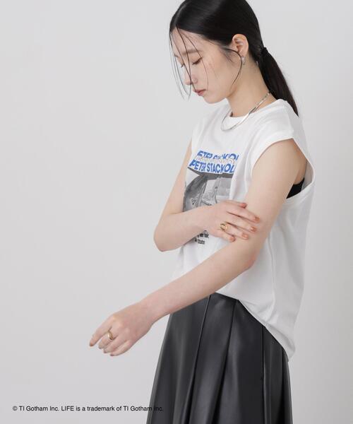 GOOD ROCK SPEED(グッドロックスピード)の「GOOD ROCK SPEED/LIFE PICTURE COLLECTION French sleeve White(Tシャツ/カットソー・レディース・ホワイト・FREE)」の4枚目の写真