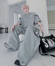 neos（ネオス）の「【NEOS】トップス Tシャツ ポリスウェット パンツ 上下 セットアップ 薄手 ワンマイルウェア ルームウェア 部屋着 ユニセックス メンズ レディース（セットアップ）」