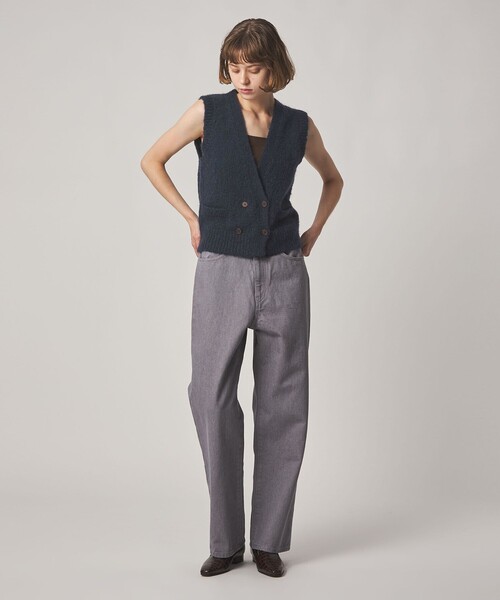 Steven Alan(スティーブンアラン)の「<Steven Alan>ウール モヘヤ ナイロン ダブルボタン ベスト(ベスト・レディース・ネイビー/ライトピンク/ライラック・FREE)」の10枚目の写真