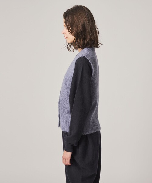 Steven Alan(スティーブンアラン)の「<Steven Alan>ウール モヘヤ ナイロン ダブルボタン ベスト(ベスト・レディース・ネイビー/ライトピンク/ライラック・FREE)」の12枚目の写真