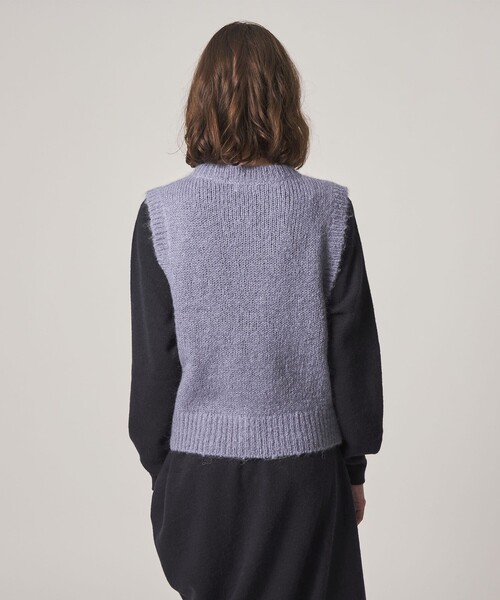 Steven Alan(スティーブンアラン)の「<Steven Alan>ウール モヘヤ ナイロン ダブルボタン ベスト(ベスト・レディース・ネイビー/ライトピンク/ライラック・FREE)」の13枚目の写真