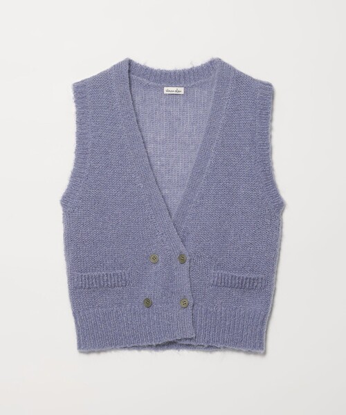 Steven Alan(スティーブンアラン)の「<Steven Alan>ウール モヘヤ ナイロン ダブルボタン ベスト(ベスト・レディース・ネイビー/ライトピンク/ライラック・FREE)」の20枚目の写真