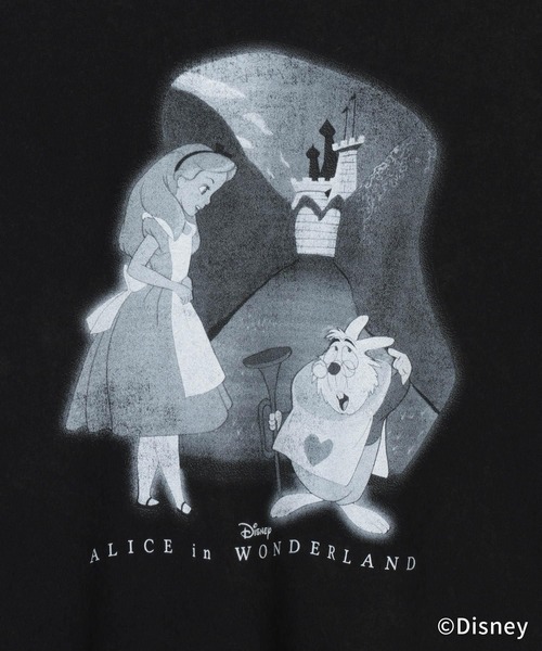 PAGEBOY(ページボーイ)の「Disney 【ふしぎの国のアリス】コンパクトT(Tシャツ/カットソー・レディース・オフホワイト/チャコールグレー・FREE)」の7枚目の写真