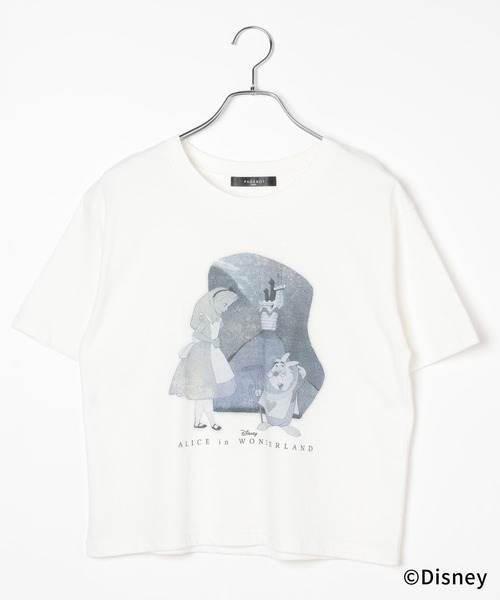 PAGEBOY(ページボーイ)の「Disney 【ふしぎの国のアリス】コンパクトT(Tシャツ/カットソー・レディース・オフホワイト/チャコールグレー・FREE)」の8枚目の写真