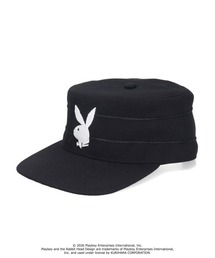 PLAYBOY（プレイボーイ）の「PLAYBOY  PILLBOX CAP / プレイボーイ（キャップ）」