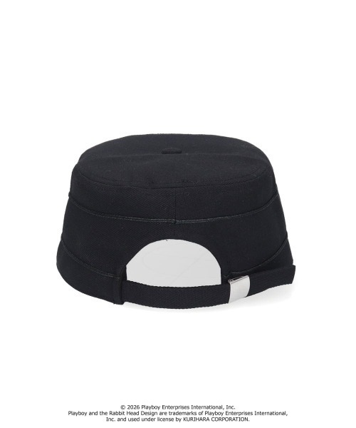 PLAYBOY(プレイボーイ)の「PLAYBOY PILLBOX CAP / プレイボーイ(キャップ・レディース・ブラック/オリーブ・57~59cm)」の9枚目の写真