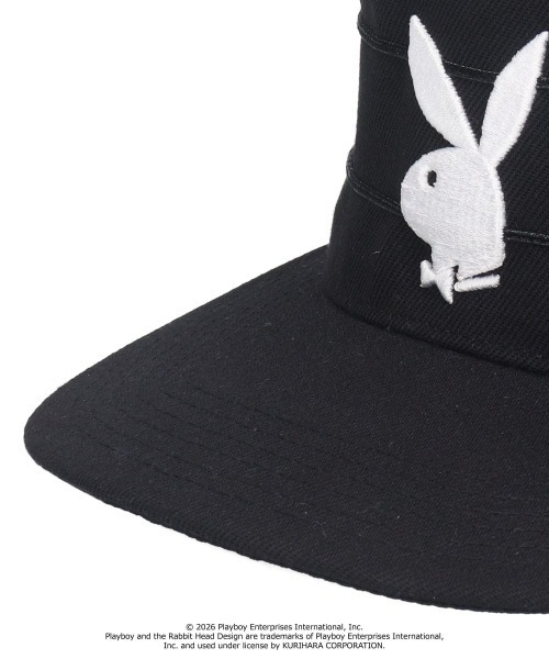 PLAYBOY(プレイボーイ)の「PLAYBOY PILLBOX CAP / プレイボーイ(キャップ・レディース・ブラック/オリーブ・57~59cm)」の10枚目の写真