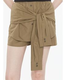 Shirt Layered Short Pants / シャツレイヤードショートパンツ