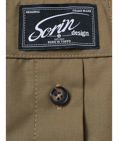 SORIN(ソリン )の「Shirt Layered Short Pants / シャツレイヤードショートパンツ(その他パンツ・レディース・カーキ/サックスブルー/チェック/ストライプ・38)」の6枚目の写真