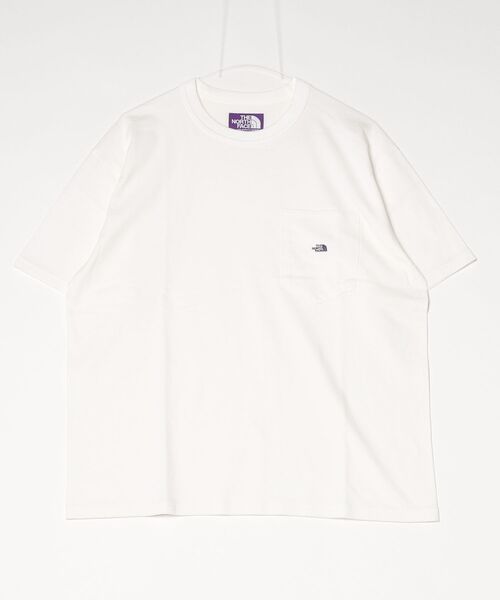 THE NORTH FACE PURPLE LABEL(ザ ノースフェイス パープルレーベル)の「THE NORTH FACE PURPLE LABEL/8oz Field Pocket Tee(Tシャツ/カットソー・メンズ・オフホワイト/ブラック/ブルーグレー・M/L)」の2枚目の写真